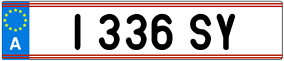 Trailer License Plate